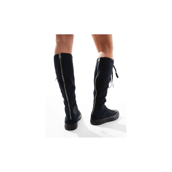 Converse Chuck Taylor All Stars Black High Lace-Up Sneaker NWOT Sz W 12.5 M 10.5 - Picture 4 of 14